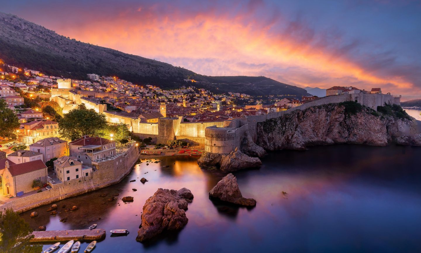 Dubrovnik at sunset Dubrovnik at sunset