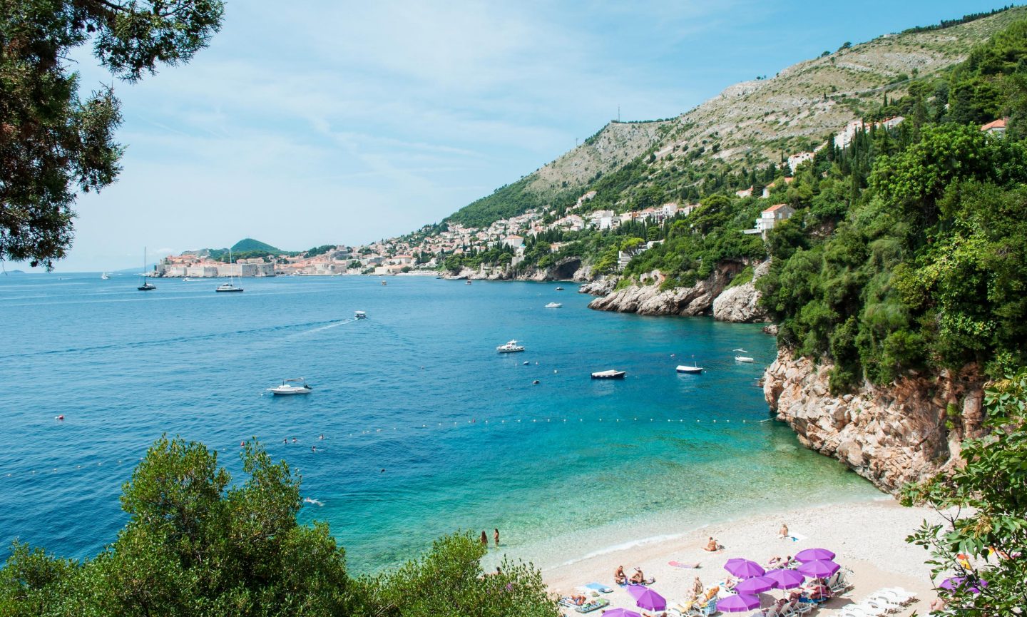 Crystal-clear water on Sveti Jakov Beach near Dubrovnik Crystal-clear water on Sveti Jakov Beach near Dubrovnik