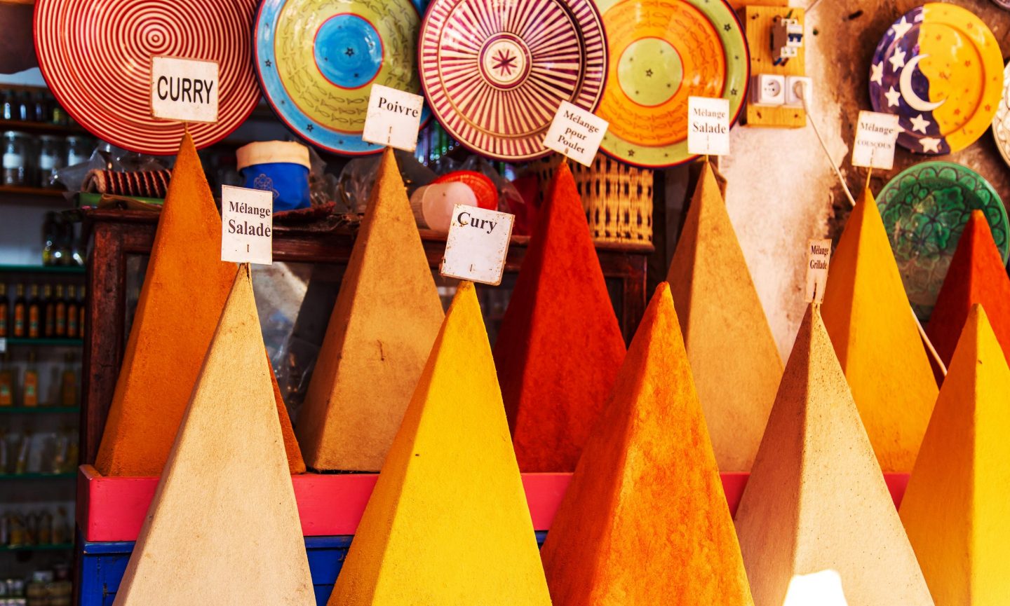 Spices in a Souk in Marrakesh Spices in a Souk in Marrakesh