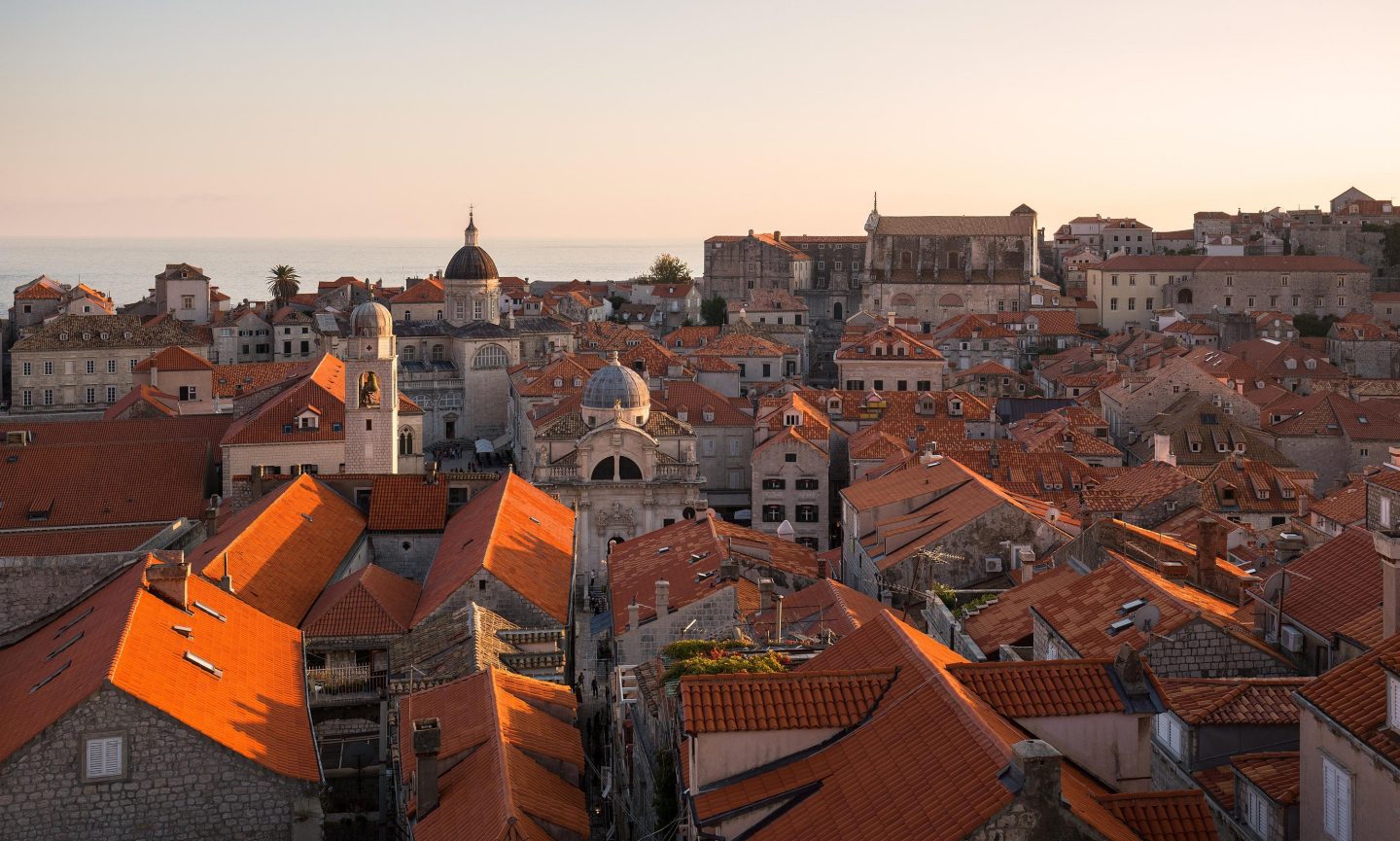 View of the old town of Dubrovnik View of the old town of Dubrovnik