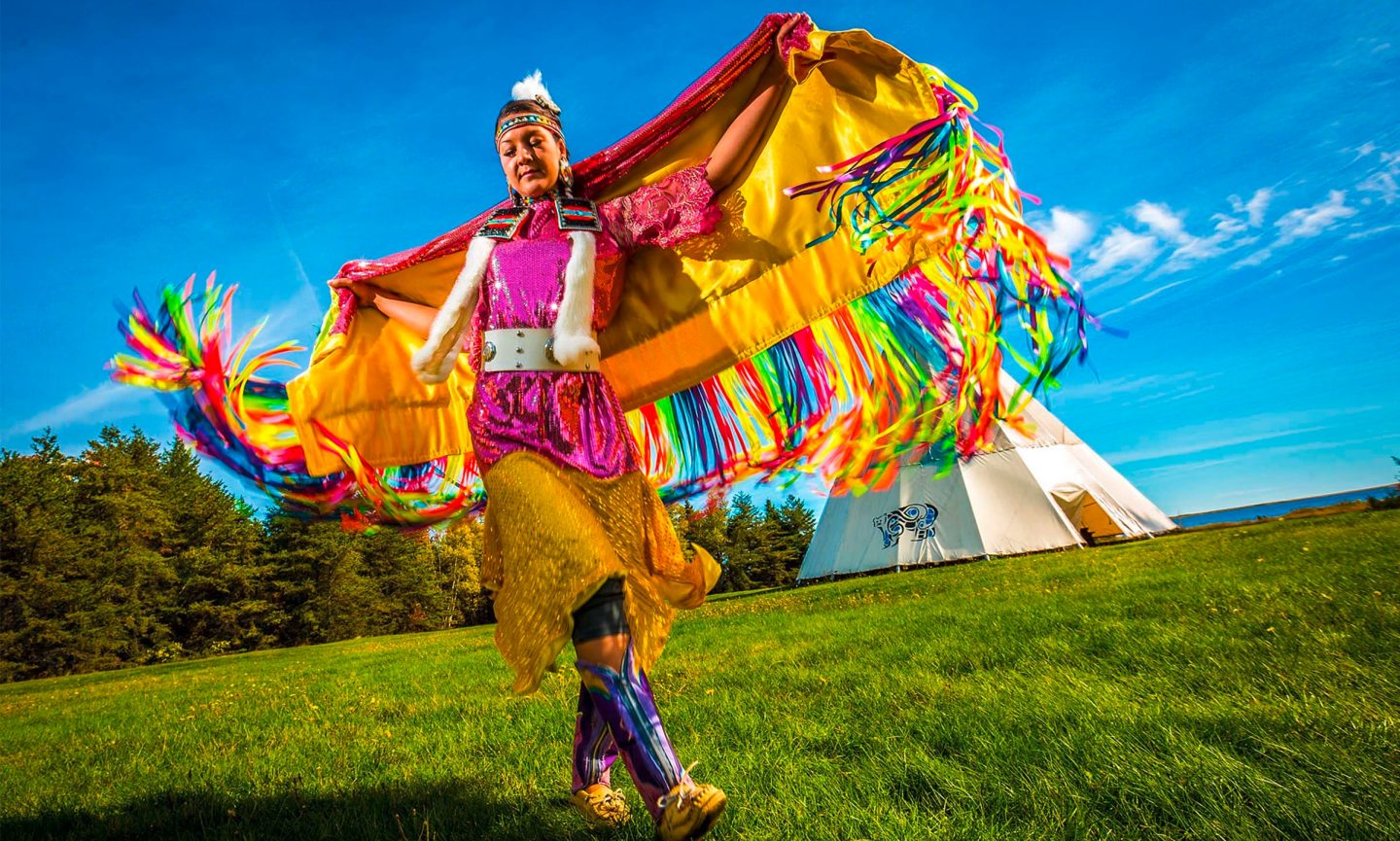 Woman in costume, Atlantic Canada