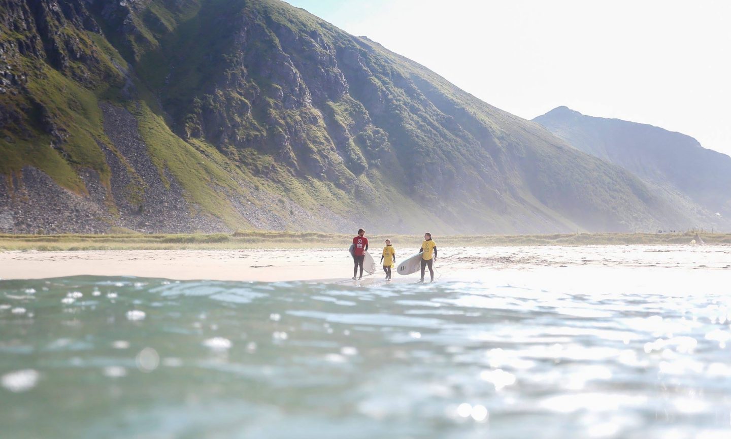 Surfer am Strand