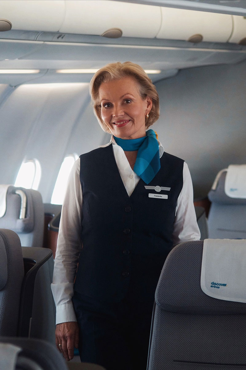 Cabin Managerin Friederike von Discover Airlines