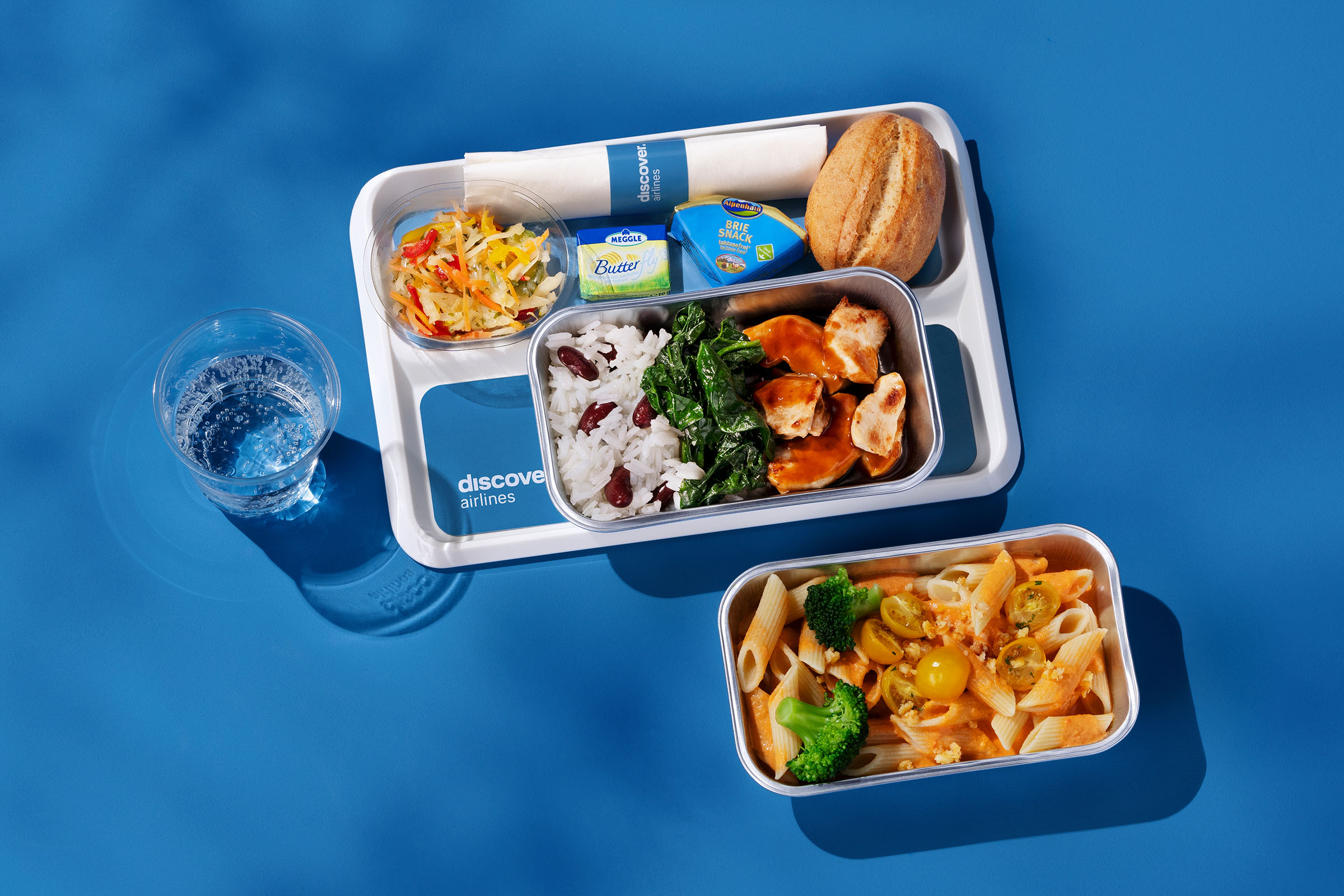 Economy Class meal on long-haul flights