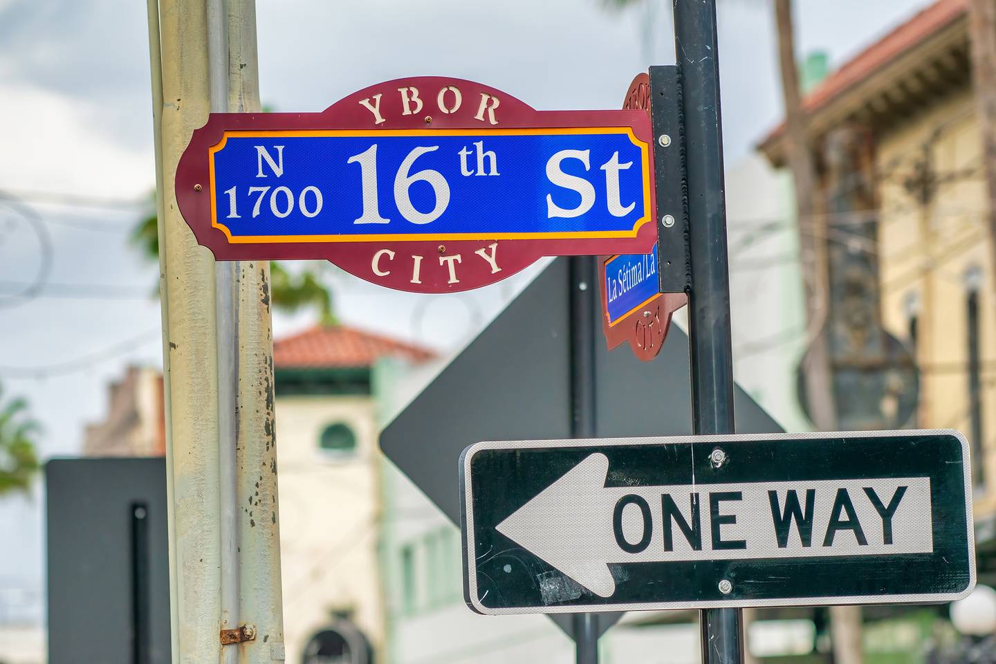 Straßenschild in Ybor City in Tampa