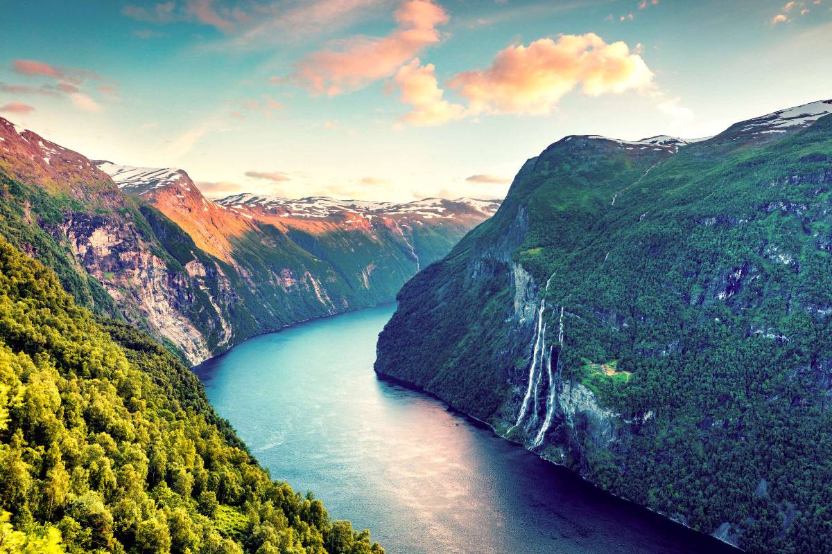 Landschaft in der Nähe von Ålesund, Norwegen