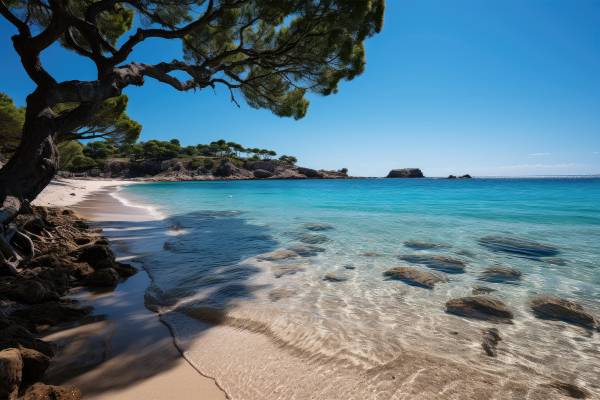 Wunderschöner Blick auf den Strand Es Trenc auf Mallorca