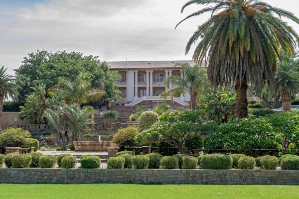 Blick auf den Tintenpalast in Windhoek