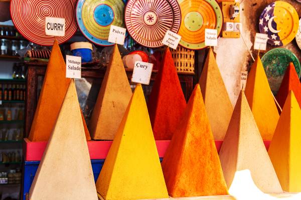 Spices in a soukh in Marrakech