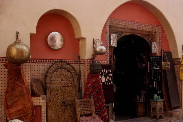 Soukh in the city of Marrakech